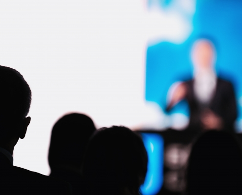 Neon Blue ITNation Conference Shot
